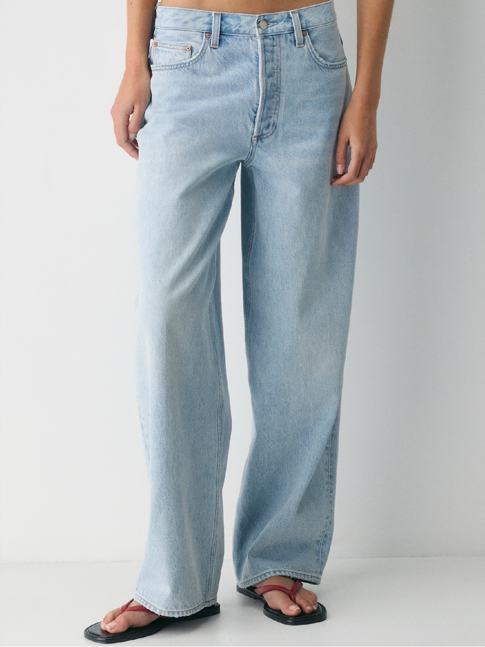 Denim Forum 003 lo rise relaxed baggy jean
